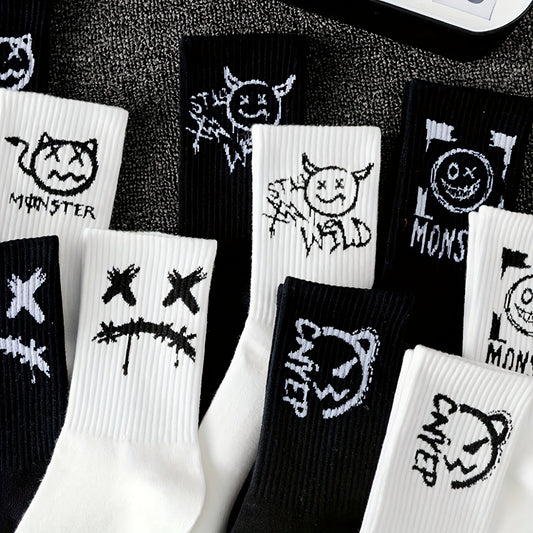 Black & White Socks 10pcs